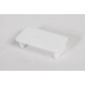 21mm PVC 21 White Channel Plastic End Caps